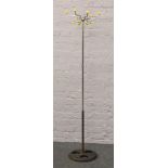 An atomic 1950s Hago chrome and metal coat stand.