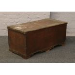 A Victorian pine blanket box.