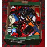 A box of Diecast vehicles to include welly, Corgi, Matchbox etc.