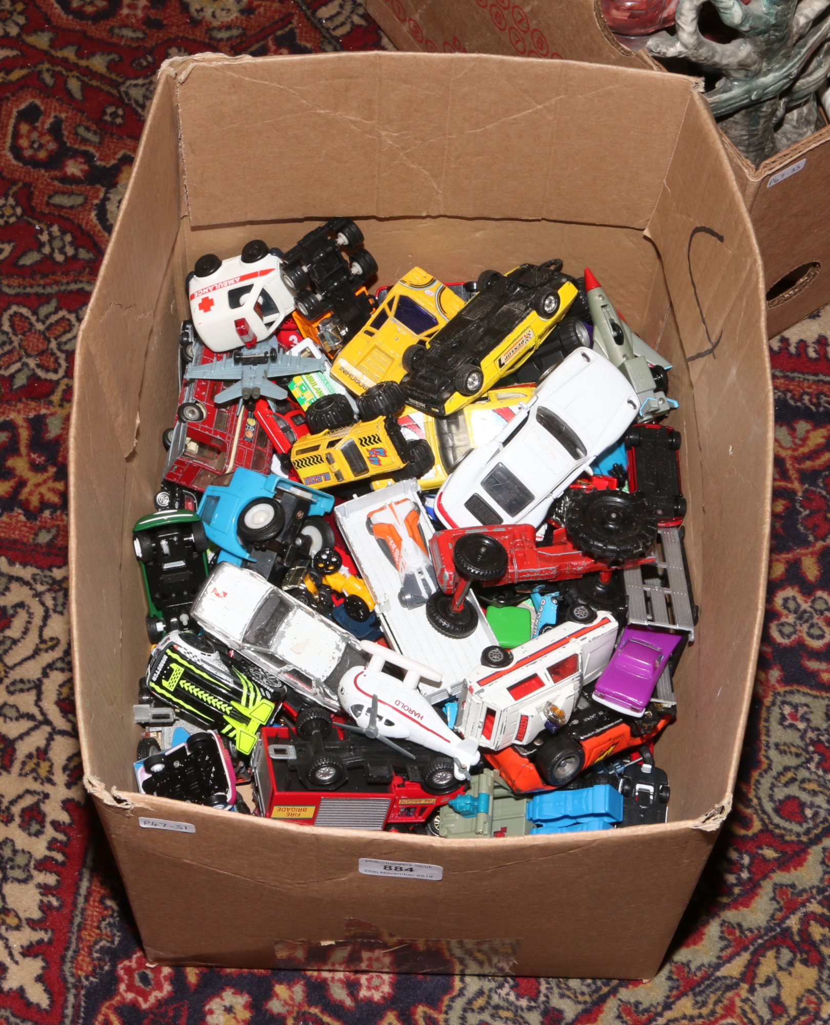 A box of Diecast vehicles to include Corgi, Days Gone, Realtoy etc.
