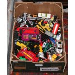 A box of Diecast vehicles to include Corgi, Matchbox, Hot Wheels etc.