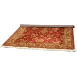 A beige ground Ziegler rug with floral design 230cm x 160cm.