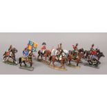 A collection of eight Del Prado lead figurines, along with two similar to include Sir John