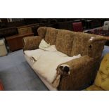 Victorian 3 seater setee with feather cushions