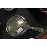 Silver backed hand mirror