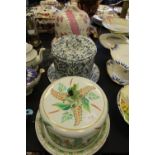 3 Victorian stilton dishes & covers