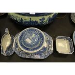 Small selection of blue and white Copeland Spode