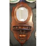 Mahogany mirror bracket