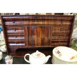 Rosewood secretaire table cabinet