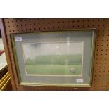 •Anthony Ross (20th Century) - Watercolour - 'A Summer Shower', 19cm x 32cm, signed, framed Good