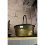 Large brass jam pan