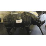 Leather Rhino figure
