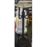 Wrought iron pricket candlestick