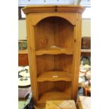 Small pine corner cupboard