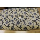 Blue cream fabric Des Guild 8 metres