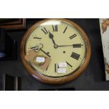 Victorian oval clock (repainted dial)