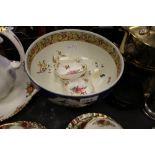 3 Royal Crown Derby dishes and floral bowl