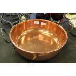 Copper 2 handled pan