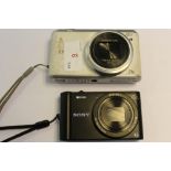 Sony digital camera and Samsung camera
