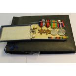 Medal group including Burma star, 1939-1946 star & photograph album pertaining to the Flying