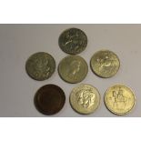 Seven comm. coins