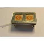 Rare silver stamp box