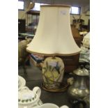 Moorcroft electric table lamp and shade