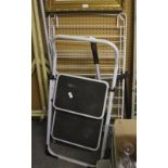 Step ladder, clothes airer and door gym