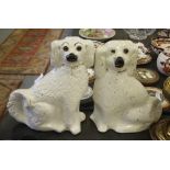 Pair of Staffordshire dogs