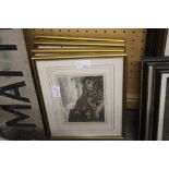 Four Howitt hunting related prints