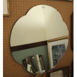 Lobed frameless mirror