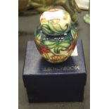 Walter Moorcroft ginger jar and cover (boxed)