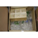 Box of drinking glasses