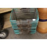 Quantity of wire shopping baskets