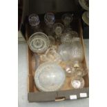 Box of various glass wares