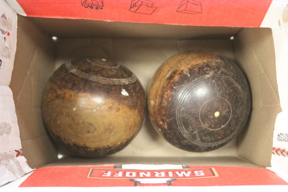 Two wooden bowls