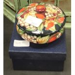 Walter Moorcroft low bowl and cover (boxed)
