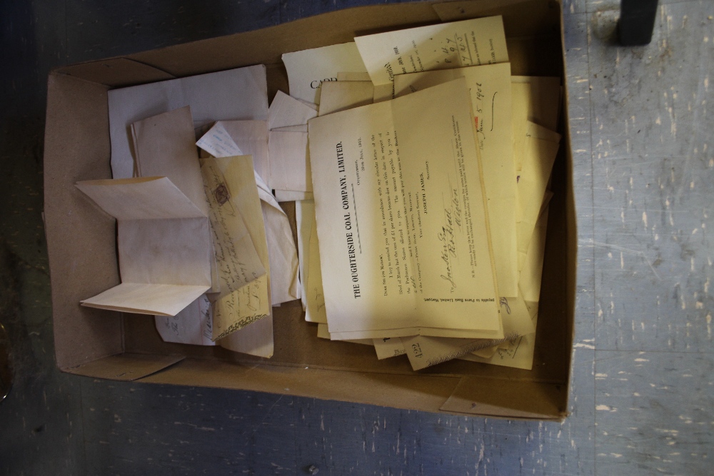 Small quantity of ephemera relating to the Oughterside Coal Company etc