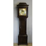 A late 18th century mahogany banded oak Longcase Clock by James Whitworth of Lussley, the Dial