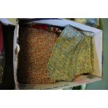 Box of Liberty print fabrics