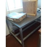 Stainless steel preparation table, 1500mm x 800mm top size