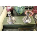 French Plated Ladle & Pair Candlesticks