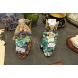 Two Royal Doulton figures - Twilight and A Stitch in Time