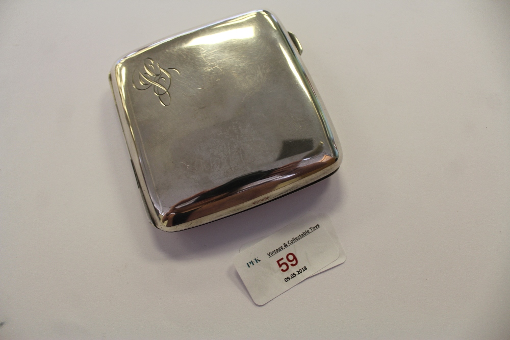 Silver cigarette case 99g