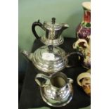 Northern Goldsmith's Company plated teapot and hot water jug, and Mappin and Webb plated jug
