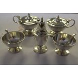 Silver 5-piece Condiment Set