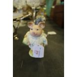 Beswick Beatrix Pottery figure Little Pig Robinson with gilt back stamp