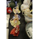 4 Royal Doulton Figurines - Top o the Hill, Deborah, Susan & Ninette