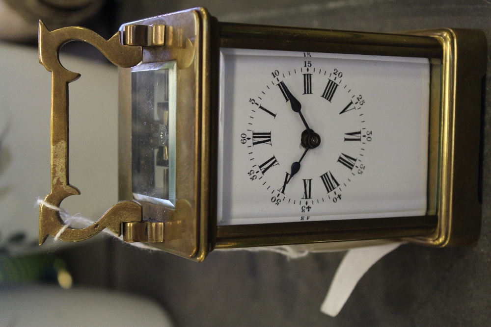 Early 20th Century French brass carriage clock