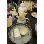 Spode Bowl, Jugs, Art Deco Pot etc